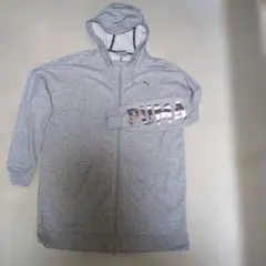 PUMA ジップアップパーカー グレー