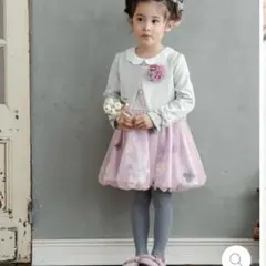 panpantutu お花とリボンのフォーマルセットアップ　130 美品