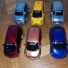 【TOYOTA】プルバックカー 6台… エスティマ 、アクア 、パッソ など