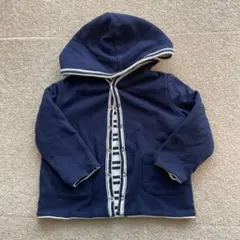 POLO ネイビー フード付き トレーナー　リバーシブル