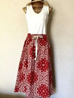 MOUSSY　マウジー　ペイズリー柄コットンスカート　フリーサイズ