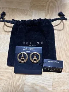 CELINE エッフェル塔 ゴールド イヤリングのサムネイル