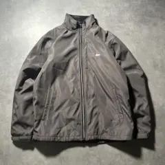 FIRST DOWN ナイロン ジップアップ ブルゾン ジャケット フリース