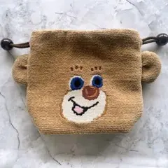 ラブラリーバイフェイラー　ドアップテディ 耳付き巾着　男の子