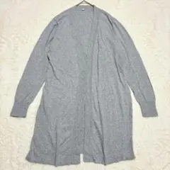 無印良品◆ロングカーディガン/羽織 綿100% 薄手 ストレッチ性 春秋 長袖