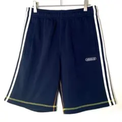 【美品】アディダス オリジナルス コントラストステッチショーツ　M ネイビー