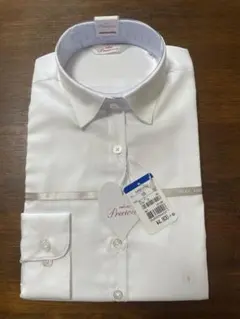 【未使用】洋服の青山 n♡line Precious 長袖シャツ ホワイト 5号のサムネイル