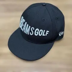 美品【ニューエラ×ビームス・ゴルフ】限定コラボ フラッグ ロゴ キャップ 黒×銀 9forty-a-frame-14669133-osfm-