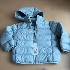 UNIQLO キッズ パデットパーカ 110 水色