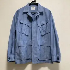 着用わずか！coen デニム風ジャケット♪かくしボタン ♪ ポケット多数