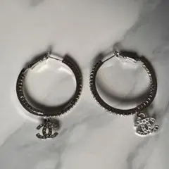 CHANELノベルティフープピアス　新品未使用
