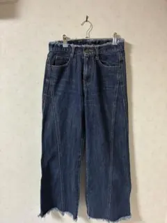 BEAMS HEART フリンジヘム ワイドパンツ サイズ0