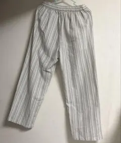 サマンサモスモス　ハイウエストパンツ ストライプ バックゴム