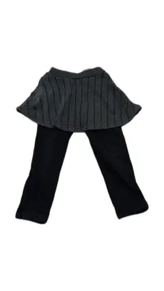 devirock スカート付きレギンス 95cm グレー/ブラック