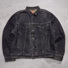90s Levi's 70503 先染めブラック デニムジャケット L