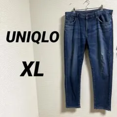 【UNIQLO ユニクロ】 メンズ EZYジーンズ ブルーデニム 大きめ XL