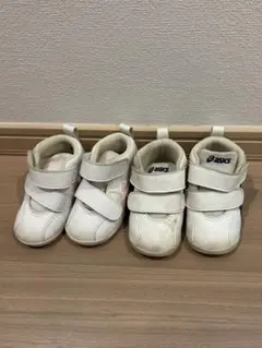 13cm 2足セット asics ベビーシューズ ピンク ネイビー スニーカー