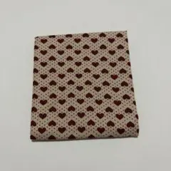 【新品・未使用（美品）値下げ中‼️】ハート柄の洋裁布（ベージュ）