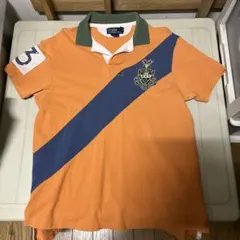 Polo Ralph Lauren ポロシャツ オレンジ/ネイビー