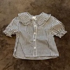 プティマイン　ブラウス　チェック柄