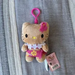 日焼けキティ ハワイ限定 ABCストア フラダンス マスコット キーホルダー