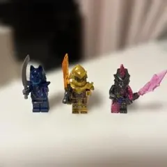 LEGO レゴ ニンジャゴー ミニフィグ 3体セット 武器付き