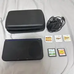 New Nintendo 3DS LL カセット・充電ケーブル・本体ケース付属