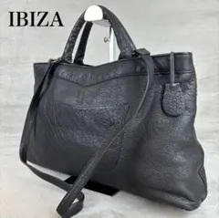 ★美品★ IBIZA イビサ 2WAY レザー ショルダー トート バッグ