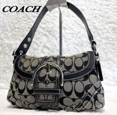 極美品✨COACH ワンショルダー　SOHO シグネチャー　キャンバス y2k