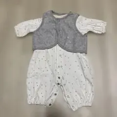 赤ちゃんの城　ロンパース・ベストセット70cm