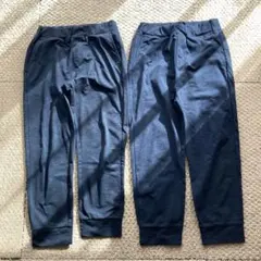 ユニクロ　ジョガーパンツ　2枚セット　ネイビー　120