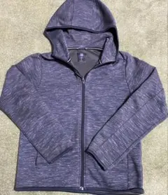 UNIQLO ダークグレー ジップアップパーカー 150