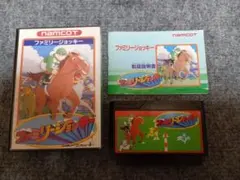 レトロファミコンソフト！ナムコ　ファミリージョッキー　箱、説明書付き！
