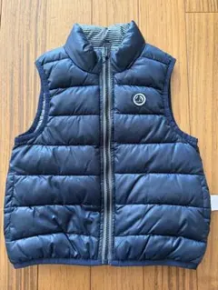 PETIT BATEAU リバーシブル ダウンベスト 86cm