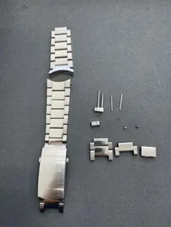OMEGA オメガ 純正 ステンレスブレスレット 予備コマ付き　部品取り