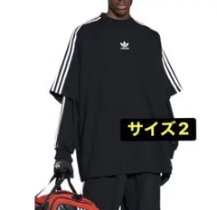【値引き不可】バレンシアガ × アディダス オーバーサイズ Tシャツ[サイズ2]