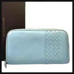 【数量限定品】 ボッテガヴェネタ 長財布 イントレチャート ラウンドファスナー