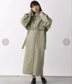 LOWRYSFARM フハクレイヤード2Pワンピース カーキ