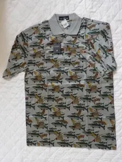 ☆新品未使用☆dunhill ダンヒル 魚柄　半袖ポロシャツのサムネイル