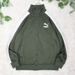 極美品　PUMA　T7　トラックトップ　ワンポイントロゴ　スリーブライン　XL