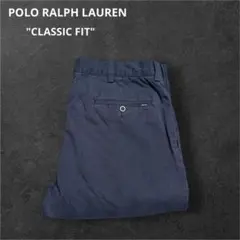 ポロラルフローレンCLASSIC FITポロチノ00sネイビー35/31相当