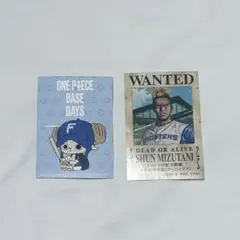 日本ハムファイターズ　ONE PIECE手配書ステッカー　水谷瞬 チョッパー