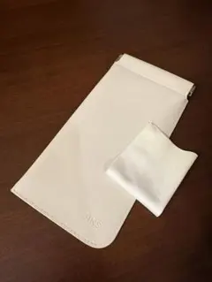 JINS メガネケース　クリーニングクロス付き