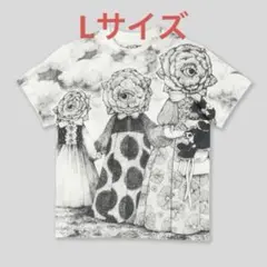 ヒグチユウコ ボリス雑貨店 Tシャツ 3人の美しい花　L 眼花のサムネイル