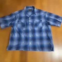 PENDLETON 半袖シャツ オンブレチェック ブルー M ペンドルトンのサムネイル