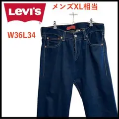 T3973*リーバイス*赤タブ*デニムパンツ*W36L34*メンズXL*ネイビー