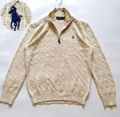 Ralph Lauren ラルフローレン　定価3万　ハーフジップ　ニット　M