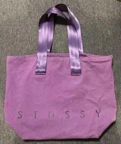 stussy woman トートバッグ　紫のサムネイル