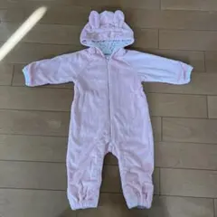ミキハウス　ウサギのフード付きロンパース 60 70 80