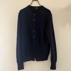 メリノクルーネックカーディガン